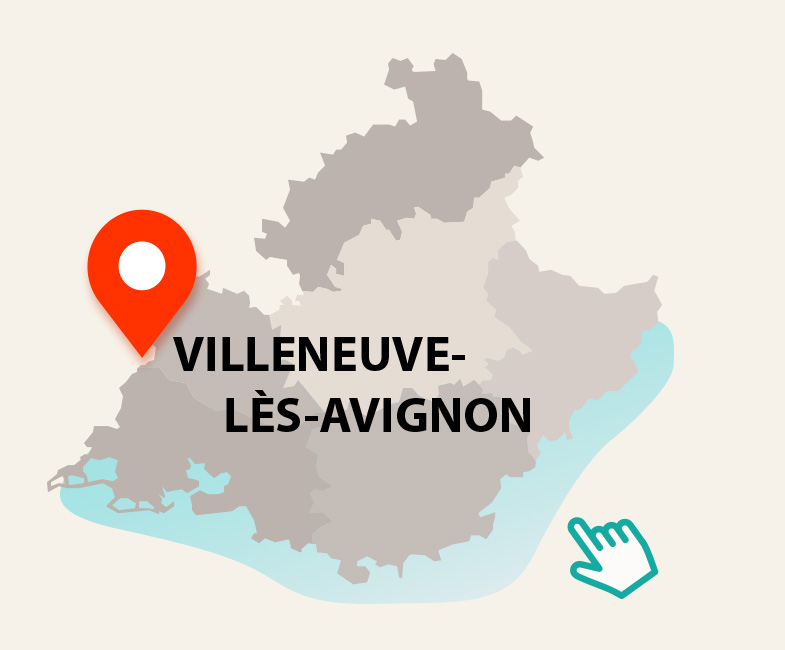Carte Gard - Villeneuve-les-avignon